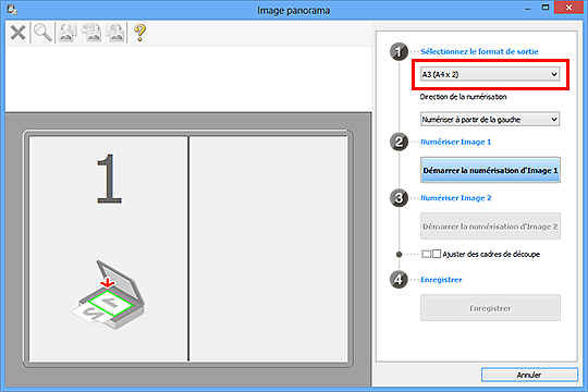figure : fenêtre Image panorama